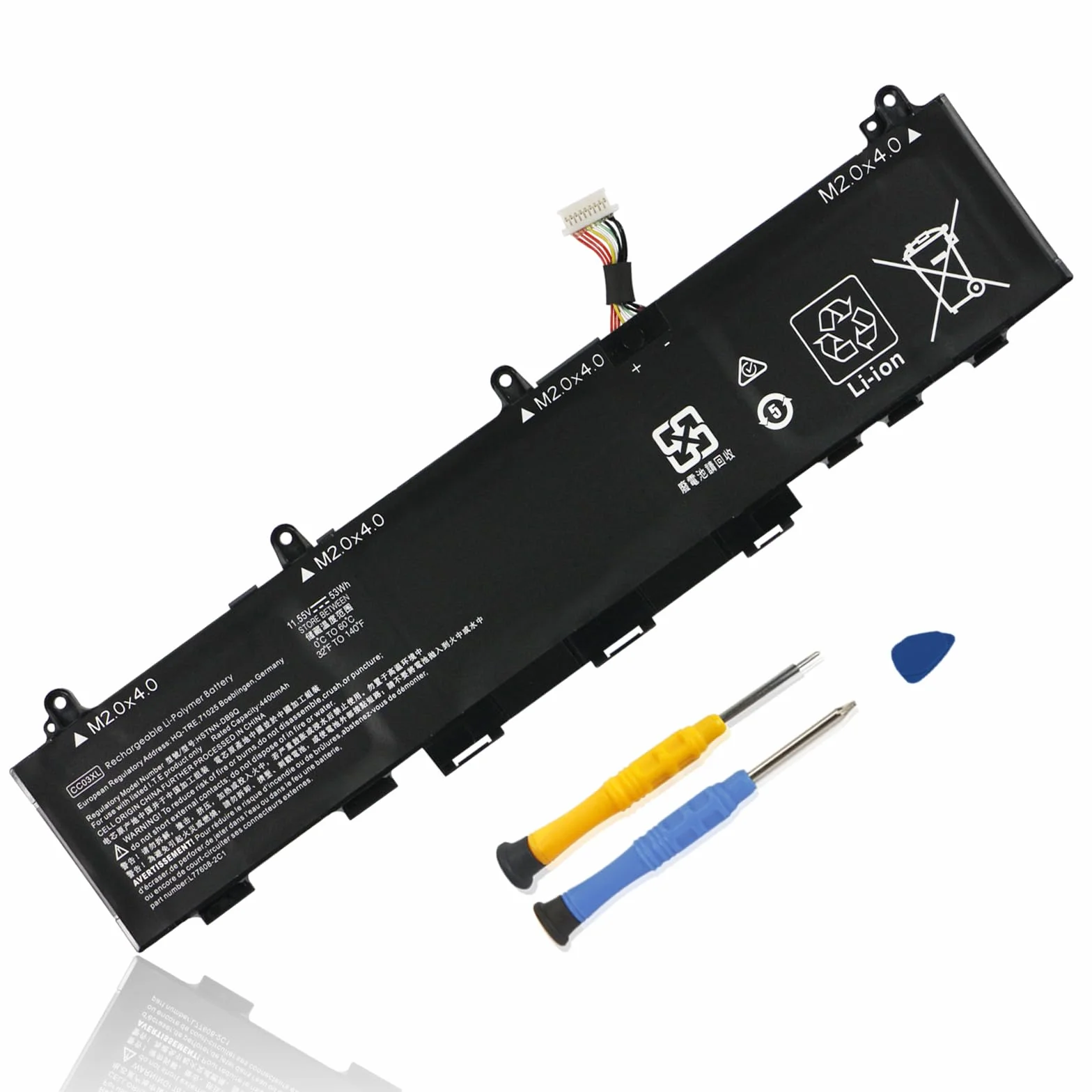 ANTIEE 53Wh CC03XL Batteria Compatibile with HP ZBook Firefly 14 G7 G8, EliteBook 830 835 840 845 G7 G8 Probook 635 Aero G7 G8 Series HSTNN-DB9Q L77608-2C1 L77608-421 L785555 5-005 CC03053XL-PL