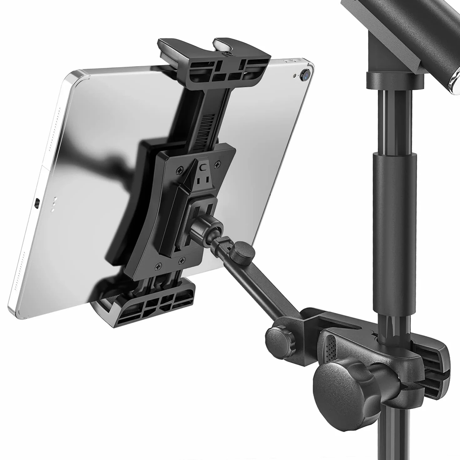 Supporto Tablet per Microfono Regolabile 360° per iPad Pro Mini Air Smartphones 4.7-12.9"