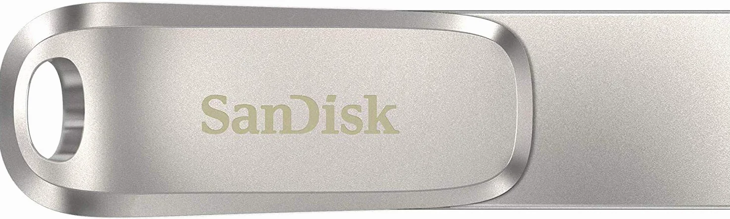 SanDisk Ultra Dual Drive Luxe USB Type-C and Type-A 1TB, up to 150MB/s, USB 3.1 Gen 1, All Metal, 2-in-1 Device