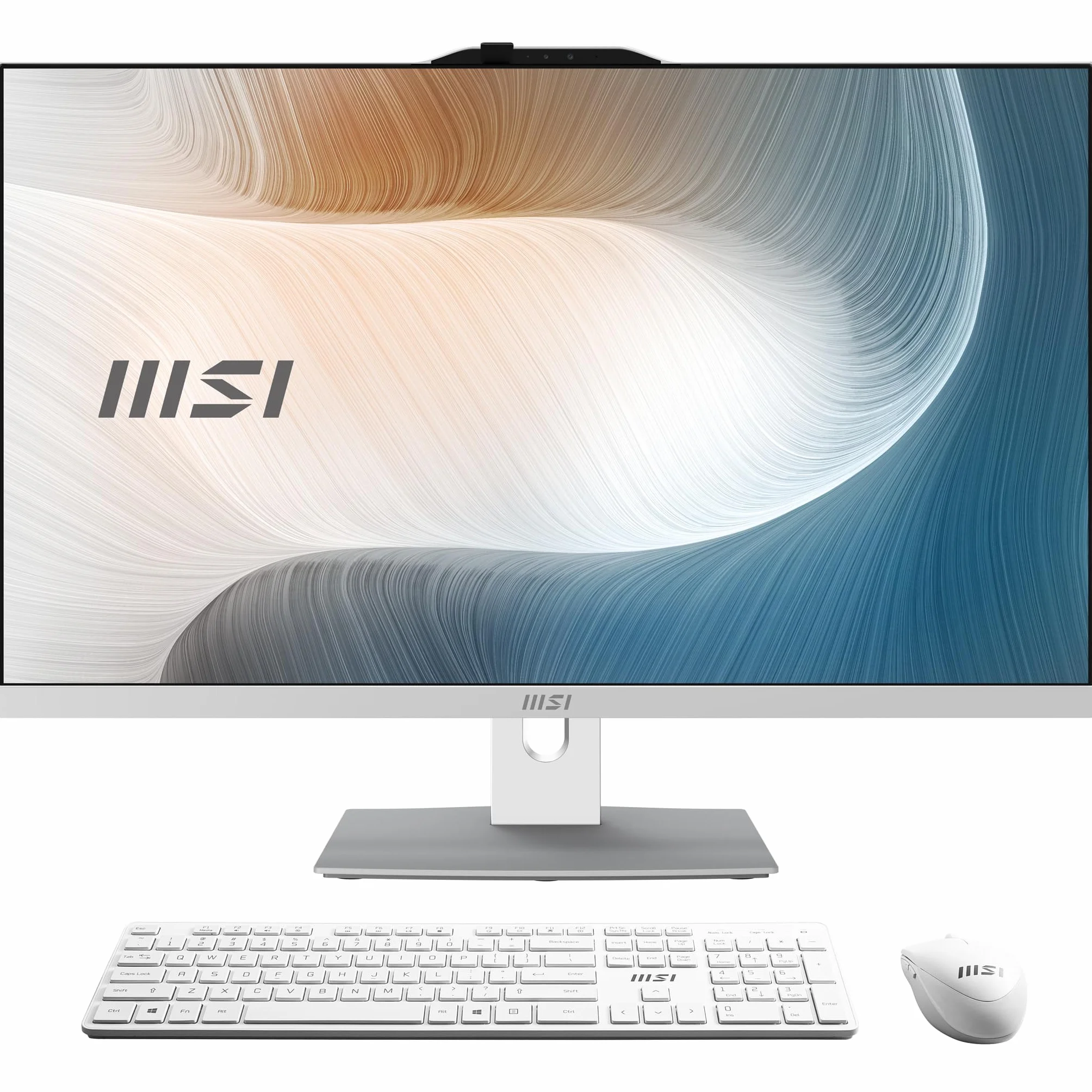 MSI Modern AM272P 1M 846EU All-in-One PC 27" FHD IPS Intel Core 7 150U 16GB DDR5 SSD 1TB NVMe WiFi 6E Windows 11 Pro Bianco