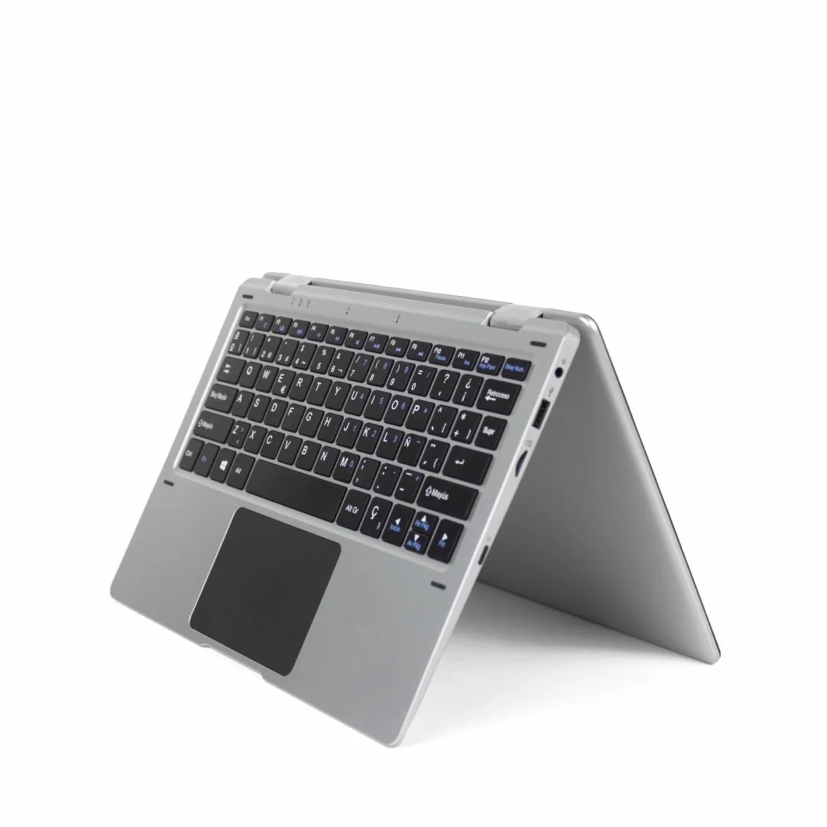 Prixton - Laptop Flex Pro Convertibile 2 in 1 - Touch Screen 11,6" - Windows 11 Home Intel Gemini Lake N4020 - Memoria 4GB/128GB - Tastiera QWERTY