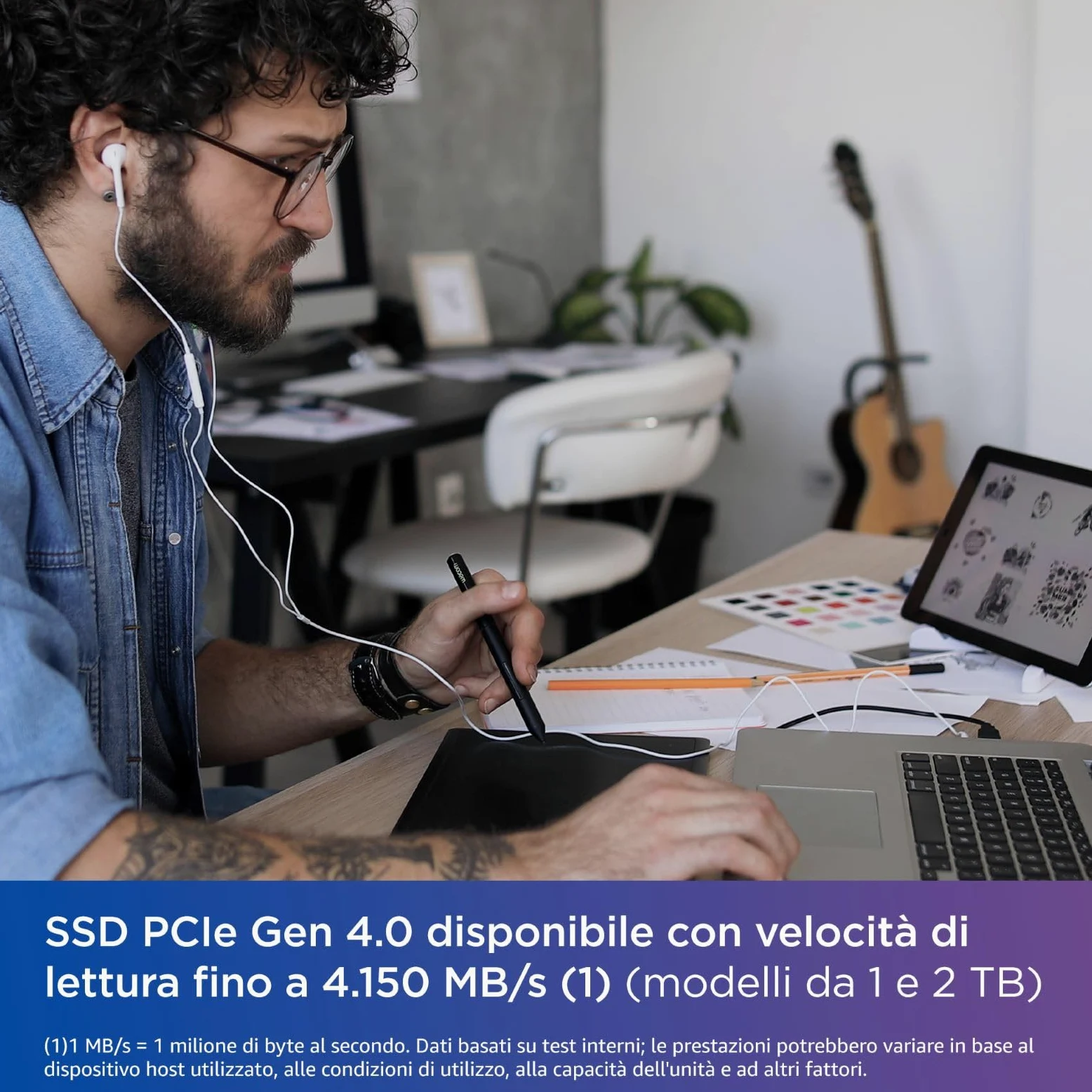 WD Blue SN580,500 GB,M.2 2280,fino a 4 000 MB/s,PCIe Gen4 NVMe,Include Acronis True Image per Western Digital,clonazione e migrazione del,backup completo e ripristino rapido, protezione da ransomware