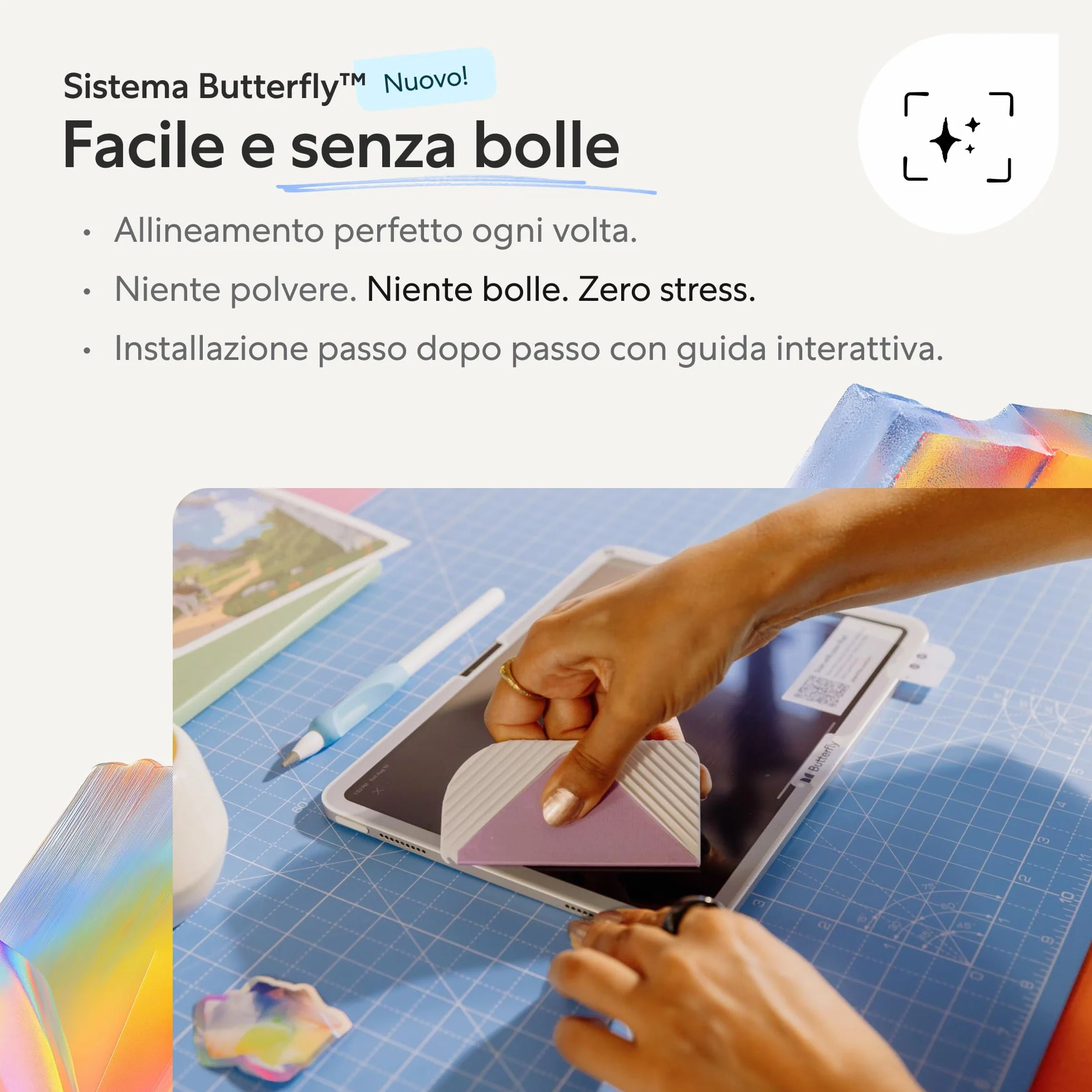 Paperlike® 3 Proteggi Schermo per iPad Air 13 pollici M4 M3 M2 & iPad Pro 13 pollici M5 M4 – Vera Sensazione Carta, Installazione Anti-bolle, Protegge Punta Pencil
