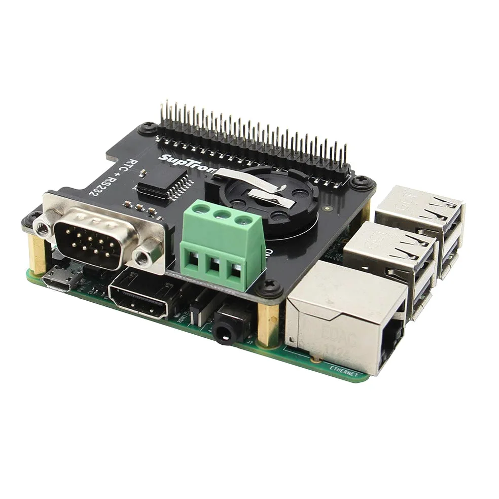 BliliDIY Scheda Di Espansione X230 Rs232 Seria Port \U0026 Real-Time Clock (Rtc) Per Raspberry Pi