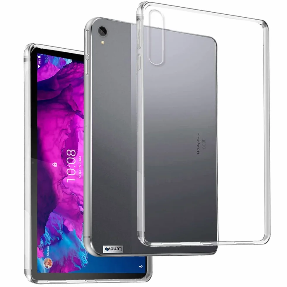 REY Cover Gel TPU Trasparente per Lenovo Tab P11 (11") - Tab P11 Plus (11") Ultra Sottile 0,33 mm Custodia Silicone