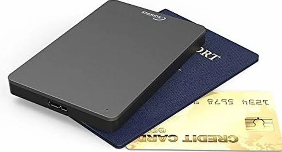 Sonnics 1TB Grigio scuro hard disk esterno portatile USB 3.0 Super velocità di trasferimento per uso con Windows PC, Apple Mac, Xbox One e PS4