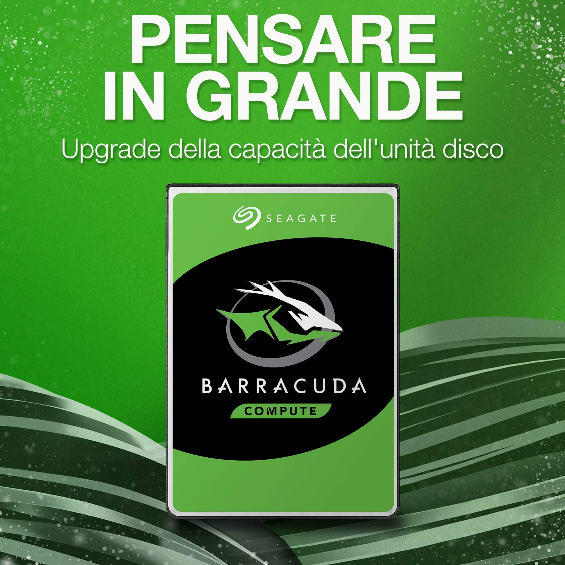 Seagate BarraCuda, 1 TB, Hard Disk Interno, SATA da 6 GBit/s, 3,5", 7.200 RPM, Cache da 64 MB per PC Desktop (ST1000DM010)