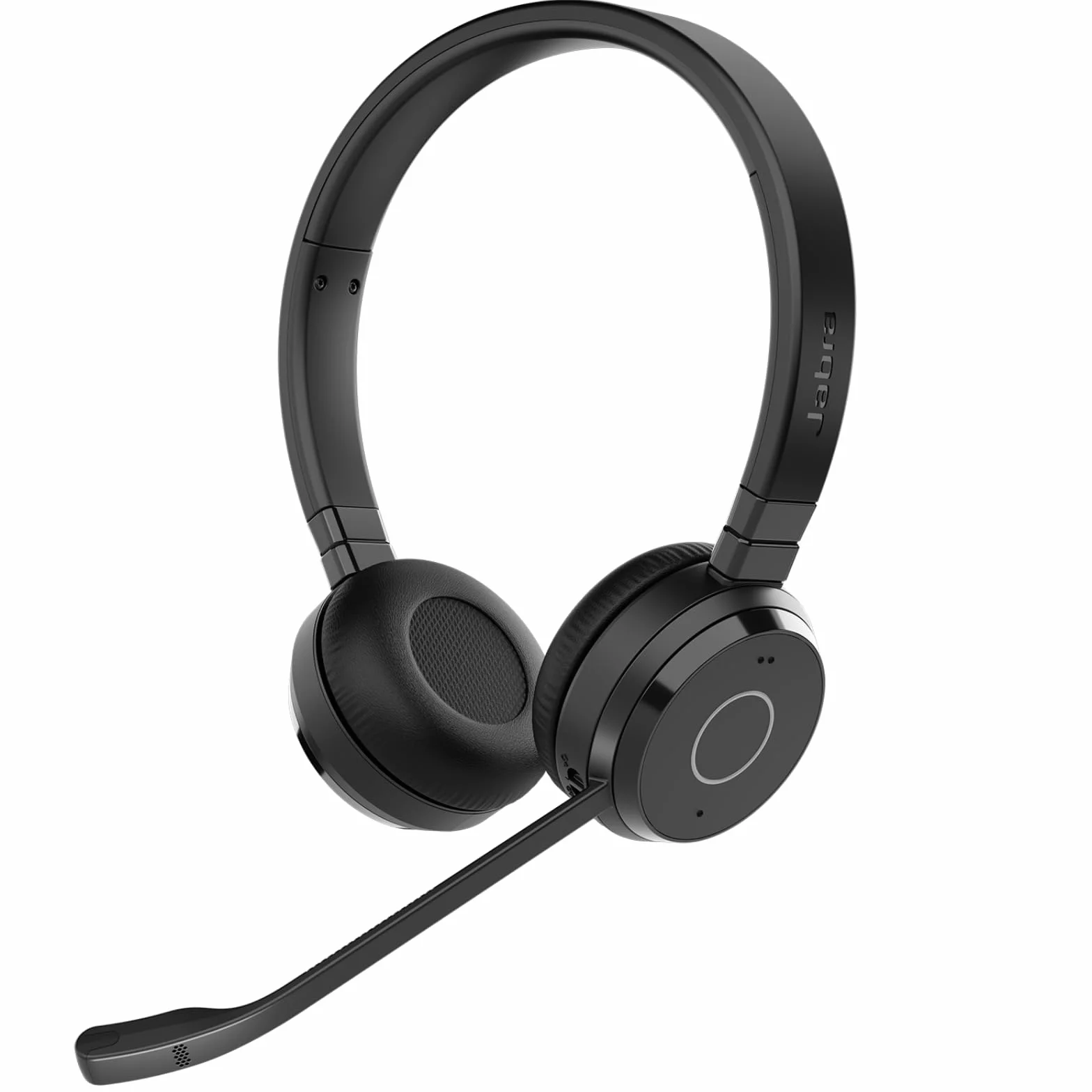 Jabra Evolve 65 TE cuffie stereo wireless certificate Microsoft Teams, portata 30 metri, batteria 12 ore, USB-A, doppia connettività - Nero