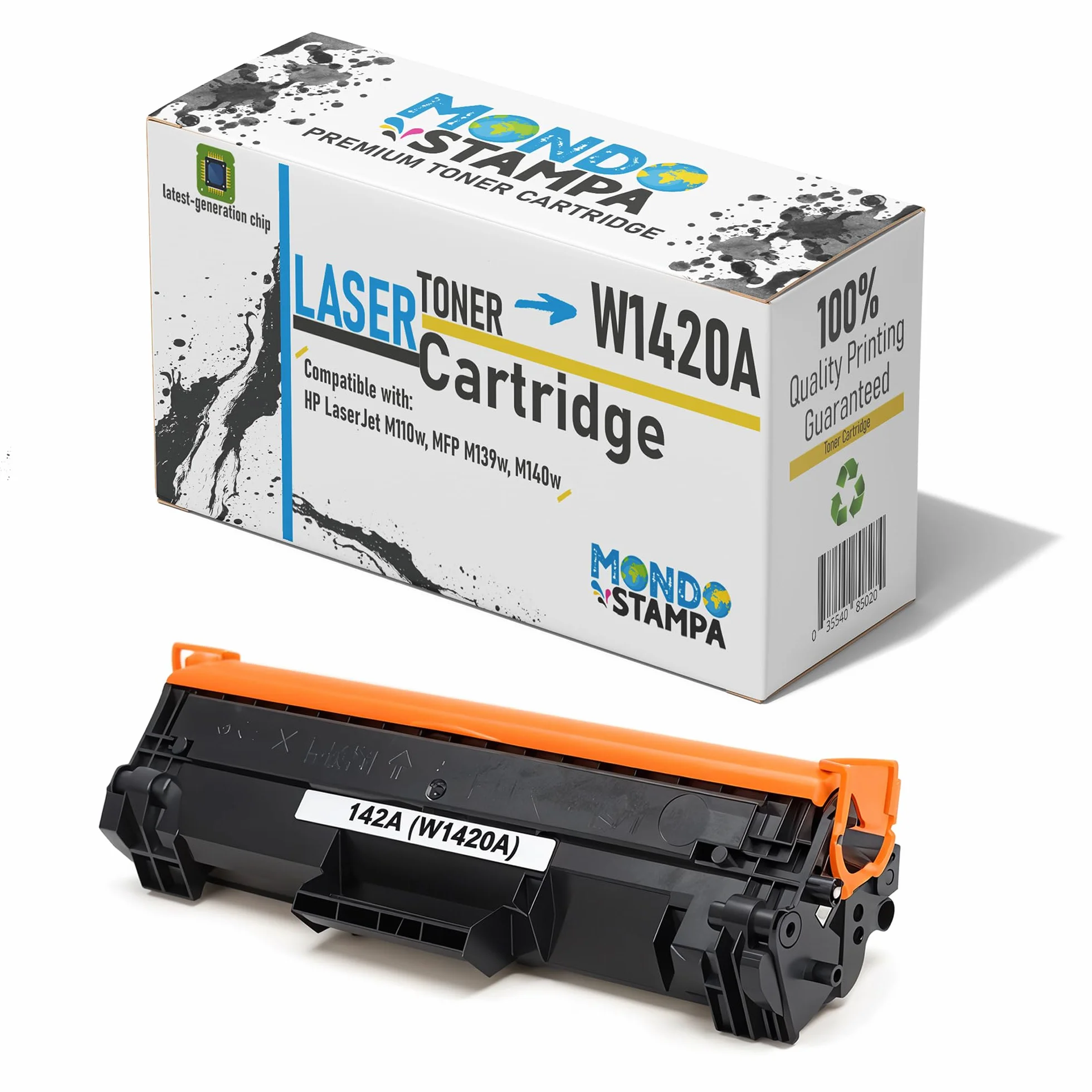 W1420A CON CHIP (950 pagine) Compatibile Toner Sostituzione per HP 142A per Laserjet M140W, M110W,m1410W IL TONER E' UTILIZZABILE SOLO PER LE STAMPANTI ELENCATE IN DESCRIZIONE PRODOTTO