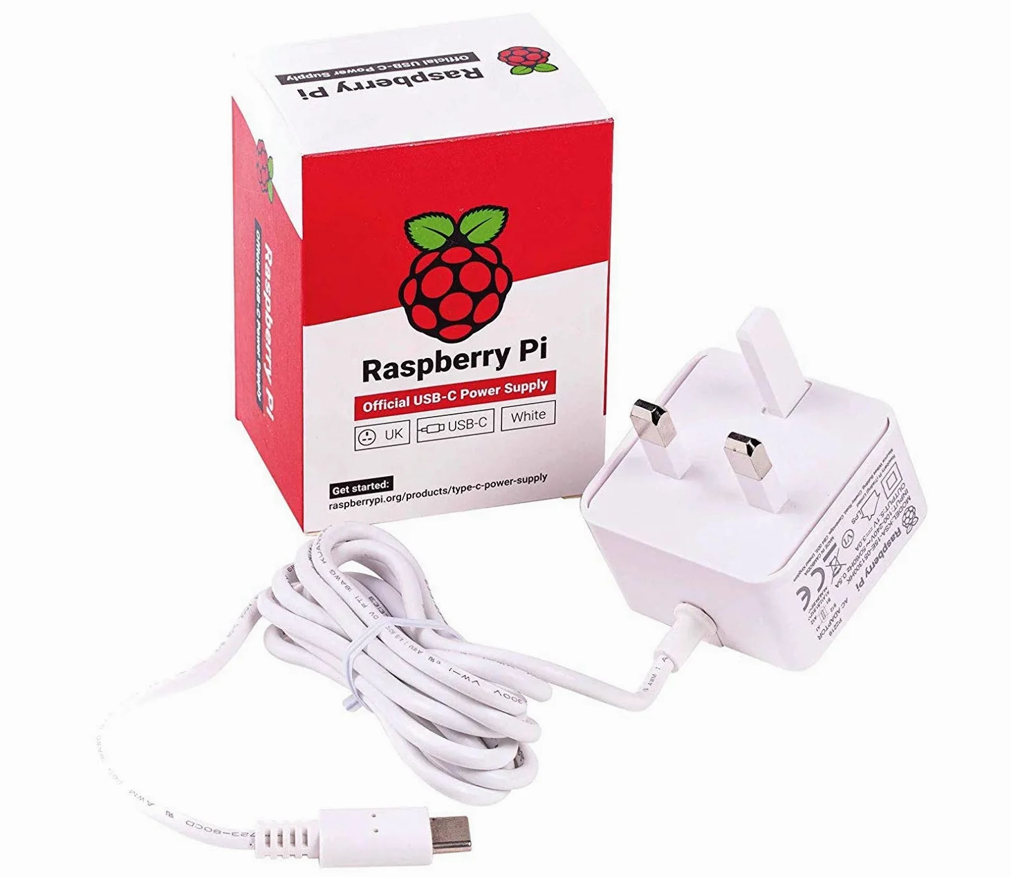 sb components Raspberry Pi 4 Basic Starter Kit (Raspberry Pi 4 Model B, custodia protettiva, alimentatore e scheda MicroSD da 32 GB) trasparente Clear Case 2GB RAM