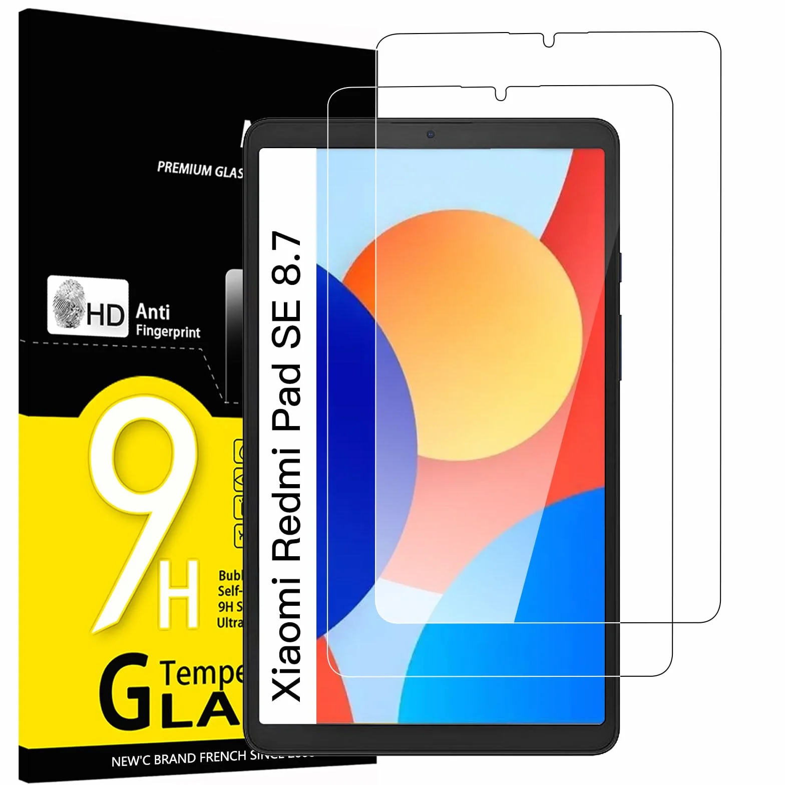 NEW'C Pellicola Protettiva Vetro Temperato per Xiaomi Redmi Pad SE 8.7 pollici 2024, Durezza 9H, 0,33mm Ultra Trasparente