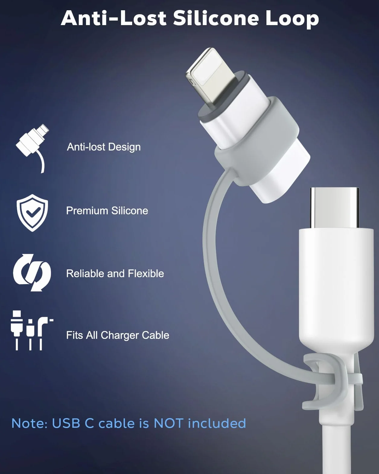 MoKo Adattatore USB C a Lightning per iPhone 14/13/12/11/X Ricarica e Sincronizzazione Dati Bianco