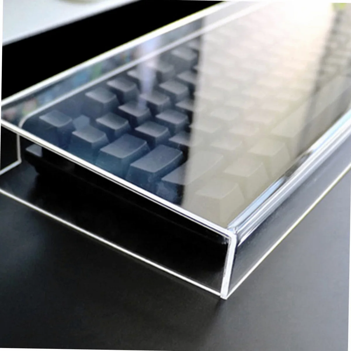 Copertura Per Tastiera in Acrilico Rimovibile Trasparente, Protezione Anti-polvere Resistente Ai Graffi Per Tastiere Desktop Modello K70, Accessorio Pratico Per Uso Domestico e Ufficio