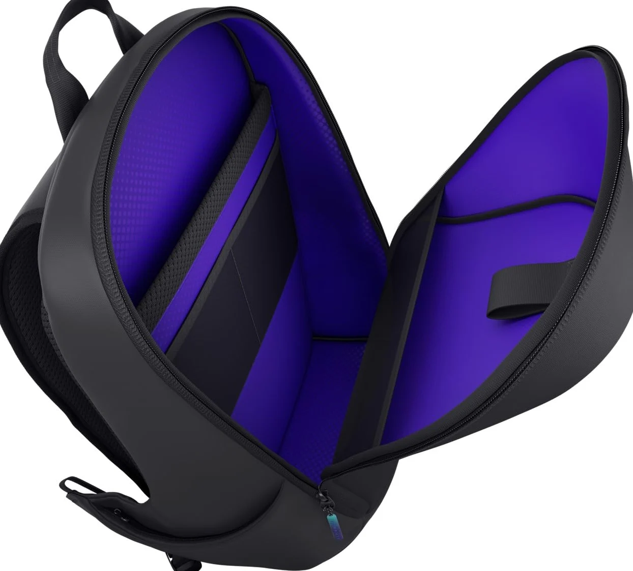 Alienware 18" Zaino gaming per laptop AW7825P, 28L, Resistente agli urti | Rete traspirante, Organizer magnetici, Logo riflettente iridescente, Nero, Pronto a tornei