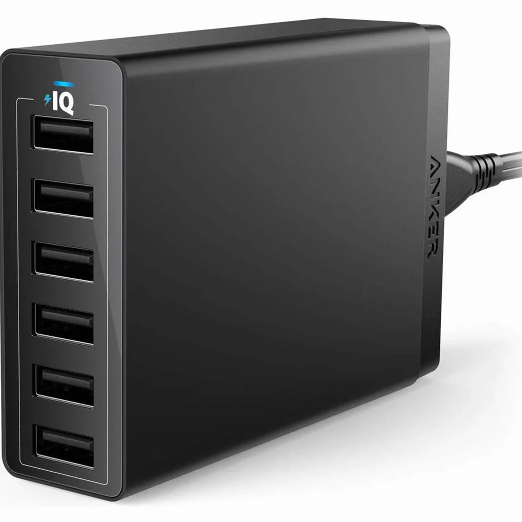 Anker Caricatore USB Alimentatore Multidevice da Parete 60W 6 Porte PowerIQ