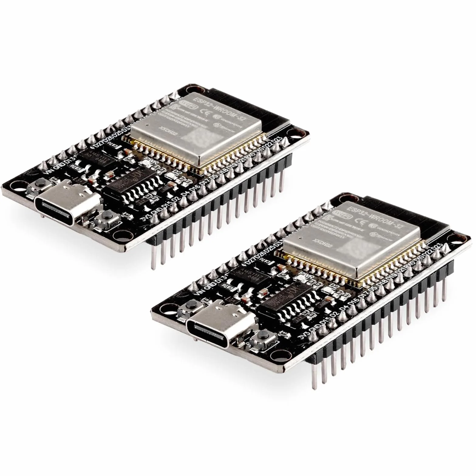 Diymore 2 pezzi per ESP32 Scheda di sviluppo Nodemcu per ESP32 NodeMCU Modulo USB C 2.4 GHz WLAN WiFi Bluetooth CH340 Chip