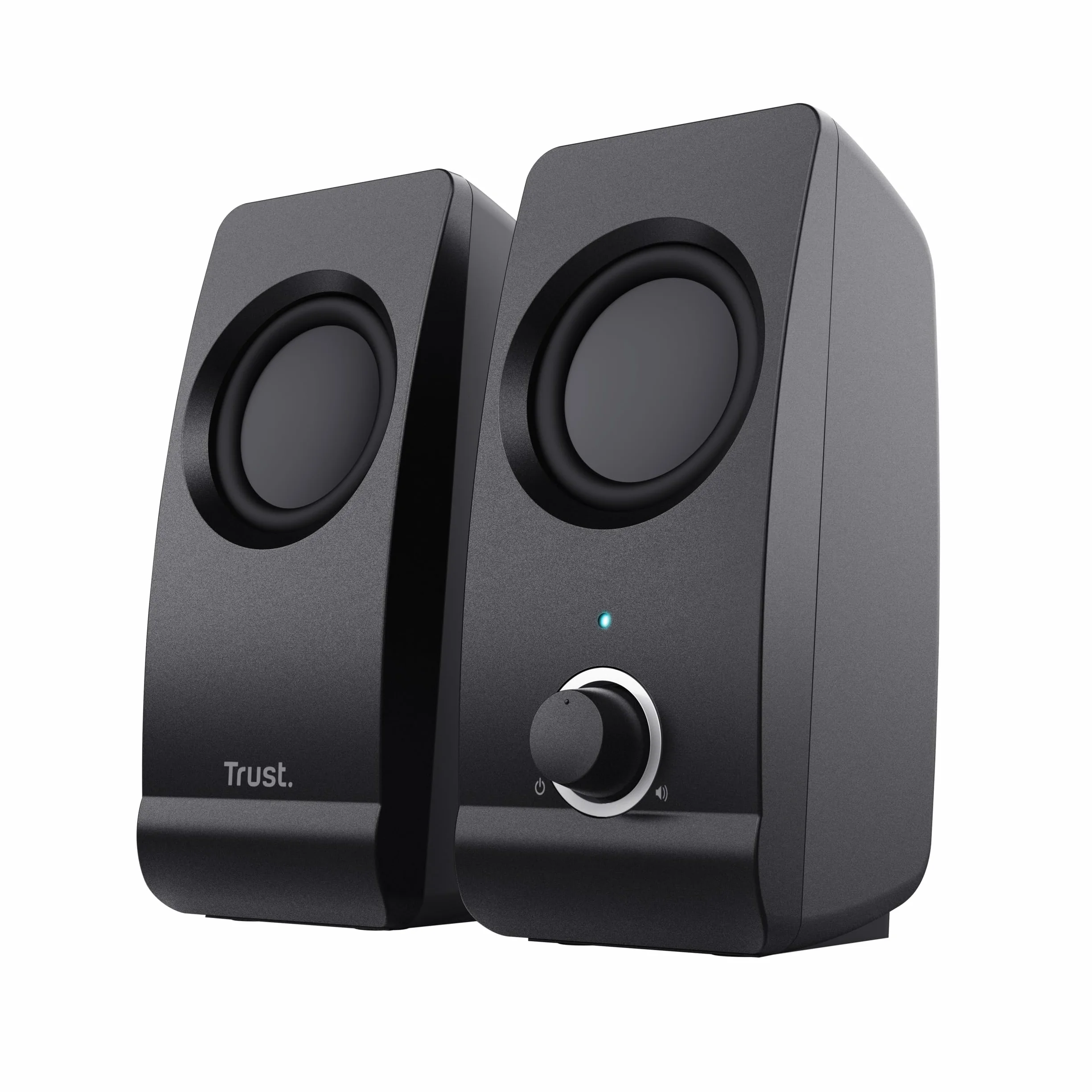 Trust Remo Casse Pc 2.0, 16 W, 8 W Rms, Alimentazione Usb, Jack Aux 3.5 Mm, Altoparlante Stereo, Casse Per Pc Fisso, Set Di Altoparlanti Per Computer, Portatile, Laptop, Casa, Ufficio, Nero