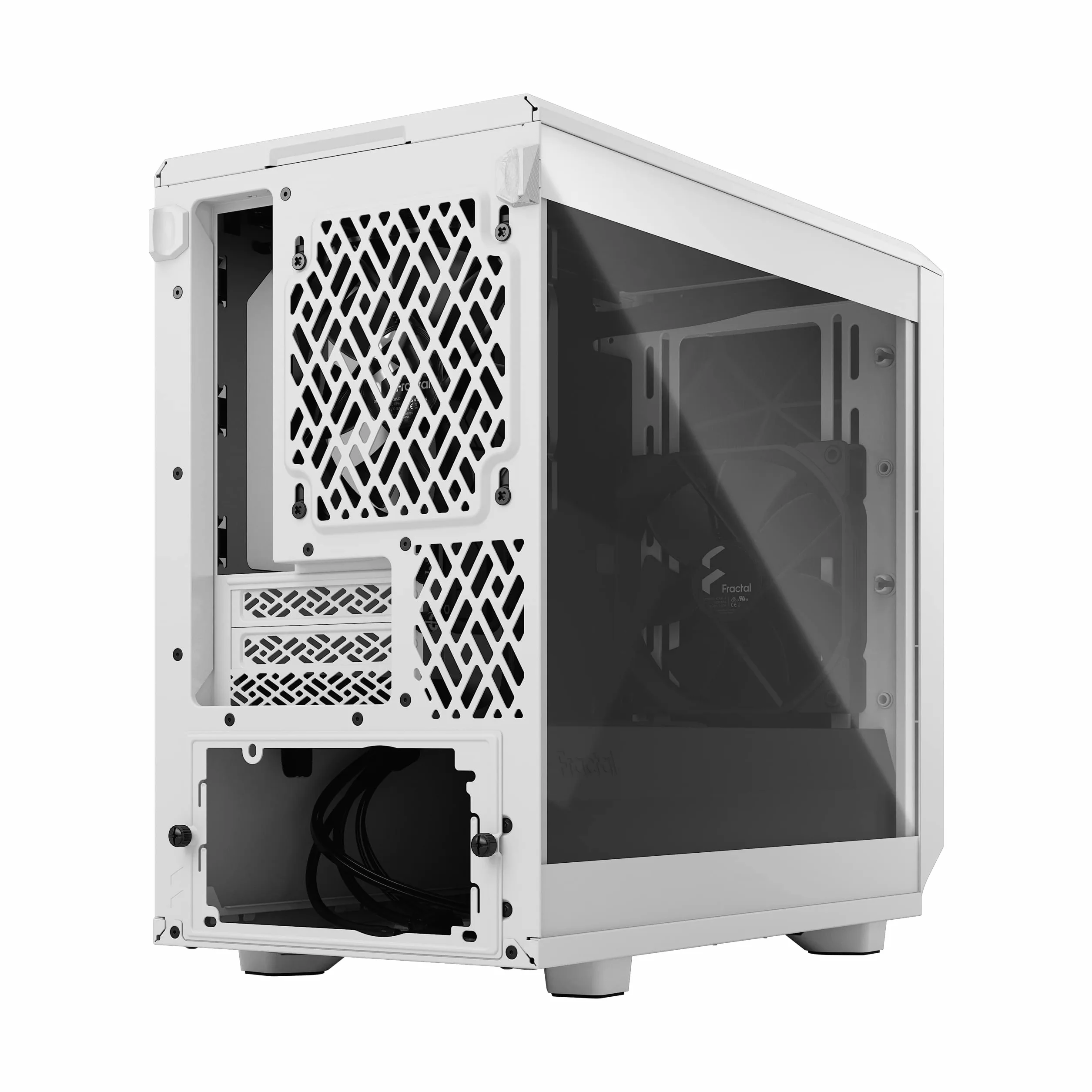 Fractal Design Meshify 2 Nano - MinI-Itx Tower (geh?rtetes Glas) - Keine Spannungsversorgung (atx) - Wei? - Usb/audio (fD-C-Mes2N-02)