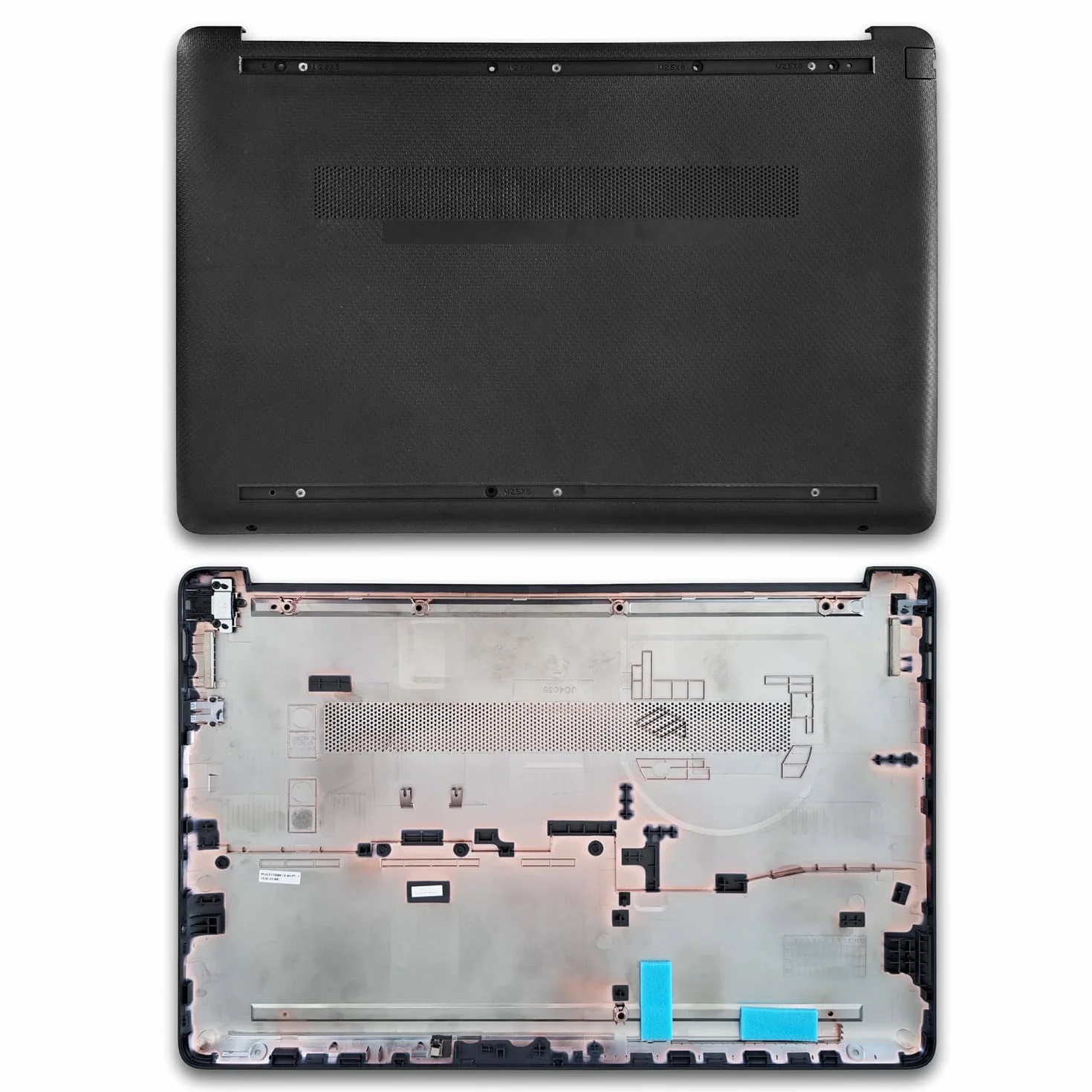 new net - Scocca Inferiore Cover Bottom Case Chassis Compatibile con HP 250 G8, 250 G9, 255 G8, 255 G9, 256 G8, 256 G9 [Colore Das Dark Ash Silver (Argento Cenere Scuro) - ABS]