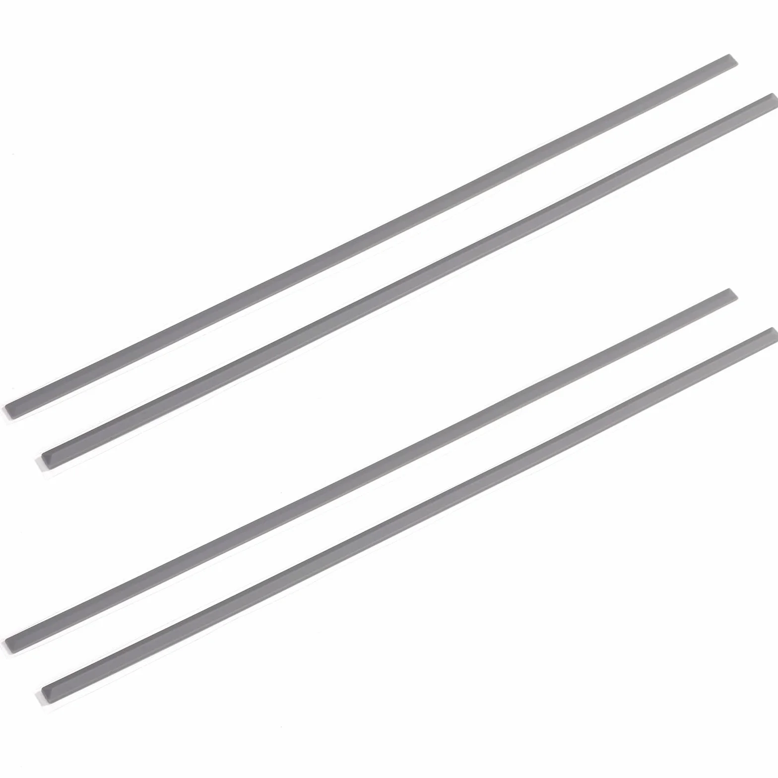 4pz Strisce Piedini in Gomma Sostitutive per HP Laptop, 29,5x0,6cm Antiscivolo Fondo Paracolpi Piedini Pads per HP 15-DY 15T-DY 15-EF 15-ER 15-FR 15S-FQ TPN-Q222 Q230 Serie (Grigio)
