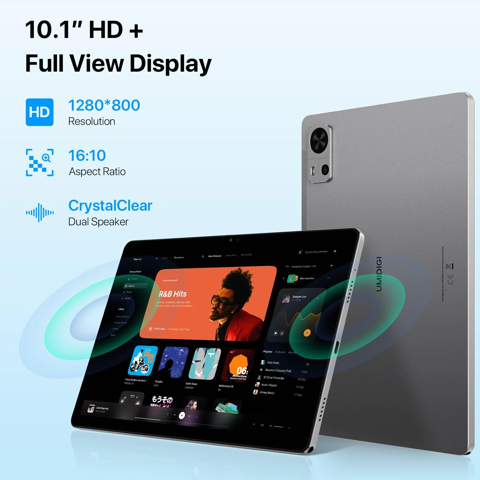 UMIDIGI Tablet 10.1 Pollici 8GB+128GB Android G5 Tab Octa-Core 13MP+8MP 6000mAh 4G LTE
