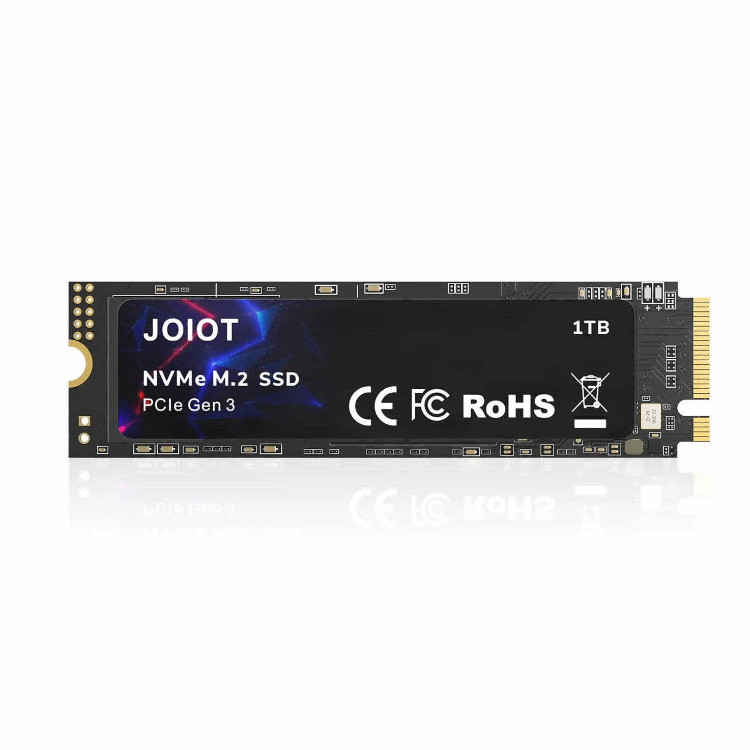 JOIOT SSD PCle da 1 TB 3.0x4, NVMe M.2 2280, unità a stato solido interna, archiviazione per PC, laptop, giochi e altro ancora, tecnologia V-NAND, velocità massima, nero
