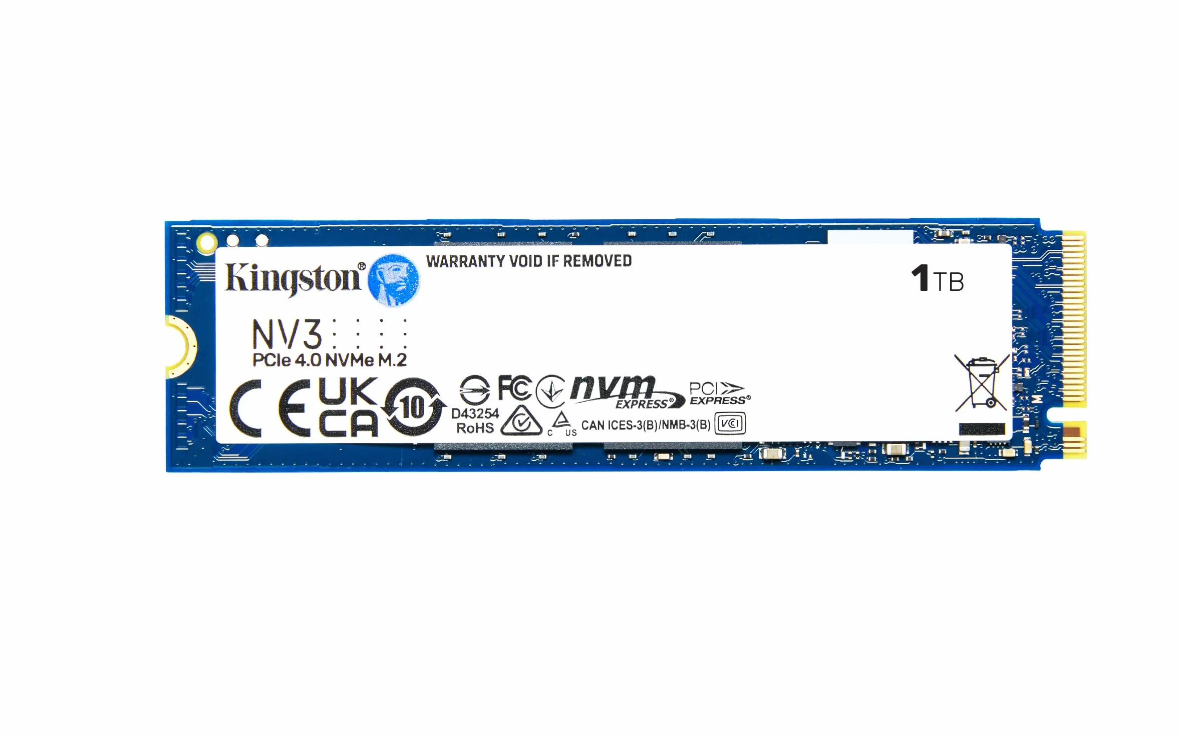 Kingston NV3 SSD Interno 1TB PCIe 4.0 NVMe M.2 2280