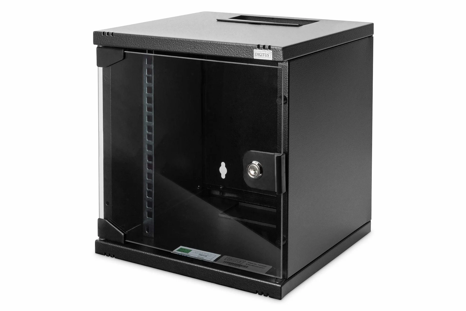 DIGITUS armadio di rete 10 pollici 6U montaggio a parete 330x312x300mm 30kg nero