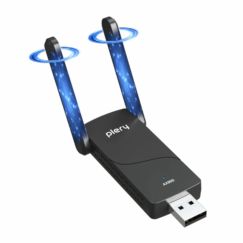 Chiavetta WiFi 6 AX900 USB Adattatore Dual-Band 2×6dBi Bluetooth 5.4 WPA3 per PC