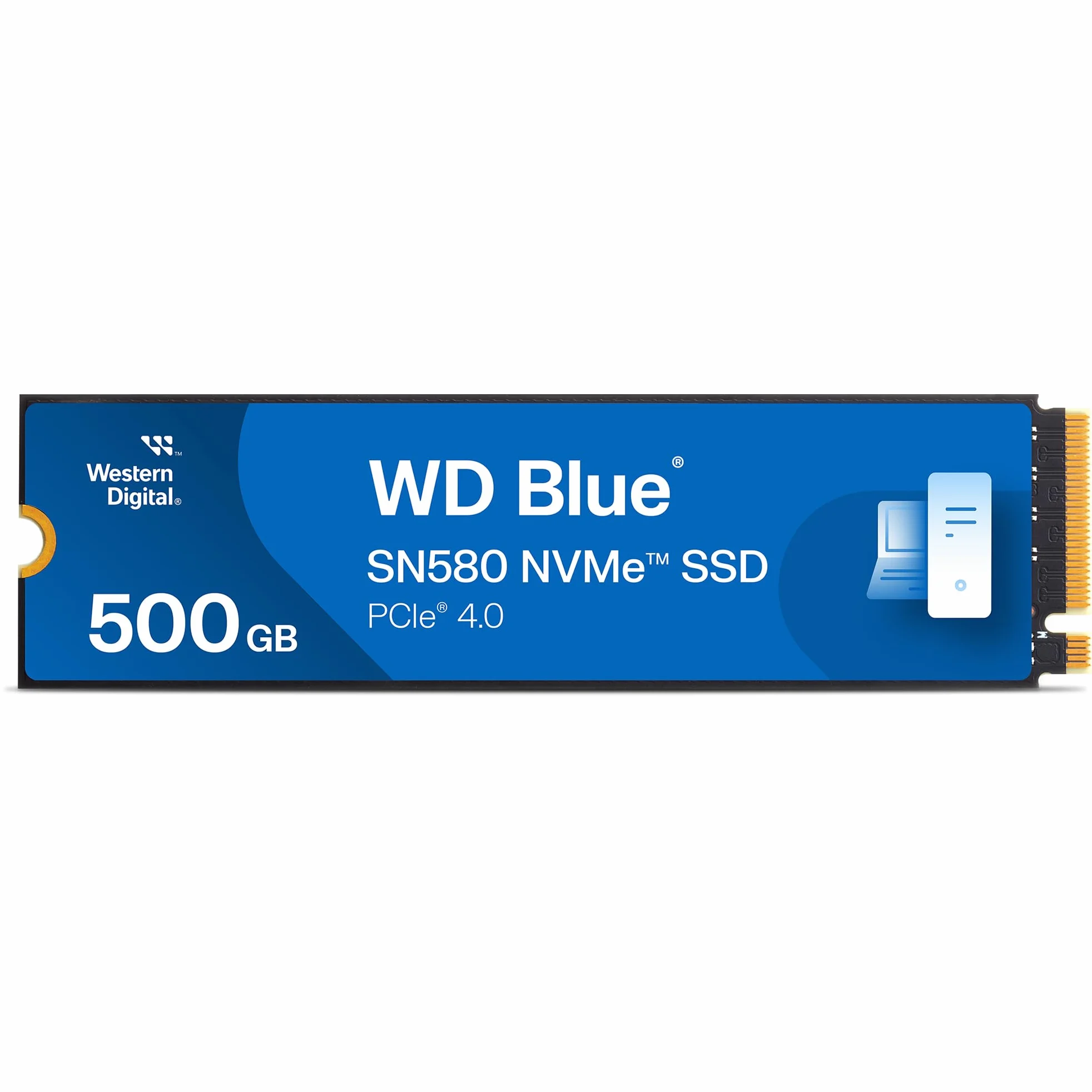 WD Blue SN580,500 GB,M.2 2280,fino a 4 000 MB/s,PCIe Gen4 NVMe,Include Acronis True Image per Western Digital,clonazione e migrazione del,backup completo e ripristino rapido, protezione da ransomware