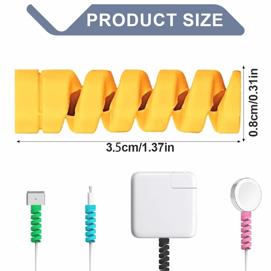 21 pezzi salvacavi per caricabatterie di tipo C,Proteggi Cavo, Proteggi Cavo Cellulare,protezione micro USB flessibile in silicone, protezione per cavo del mouse, adatta per tutti i telefoni cellulari