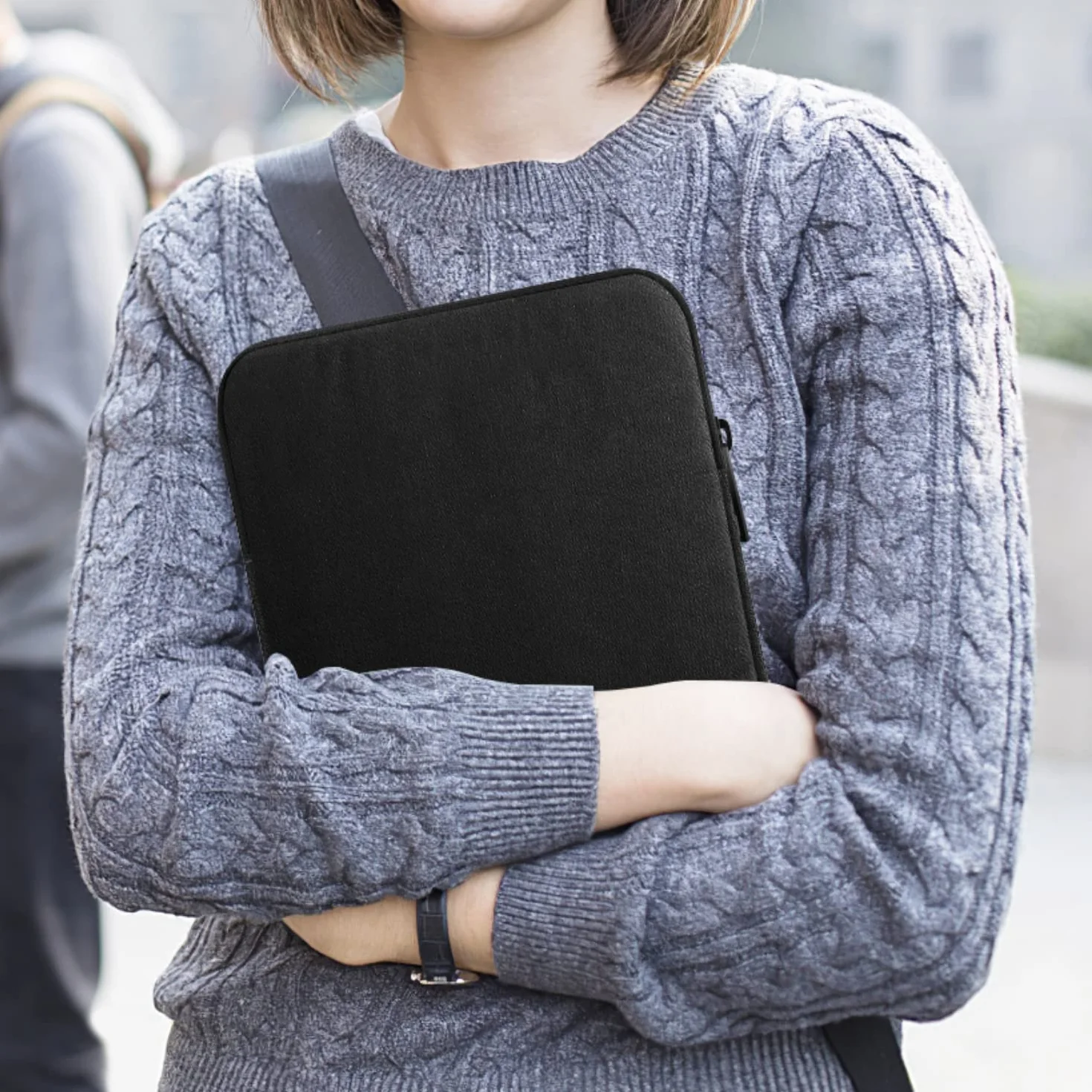 MoKo 9-11 Pollici Tablet Sleeve Borsa Custodia di trasporto per New 11" iPad Air M3, iPad A16 2025, iPad Pro 11 M4, Air 5/4/3, iPad 10/9/8th Gen, Tab S8/S9 11", Nero
