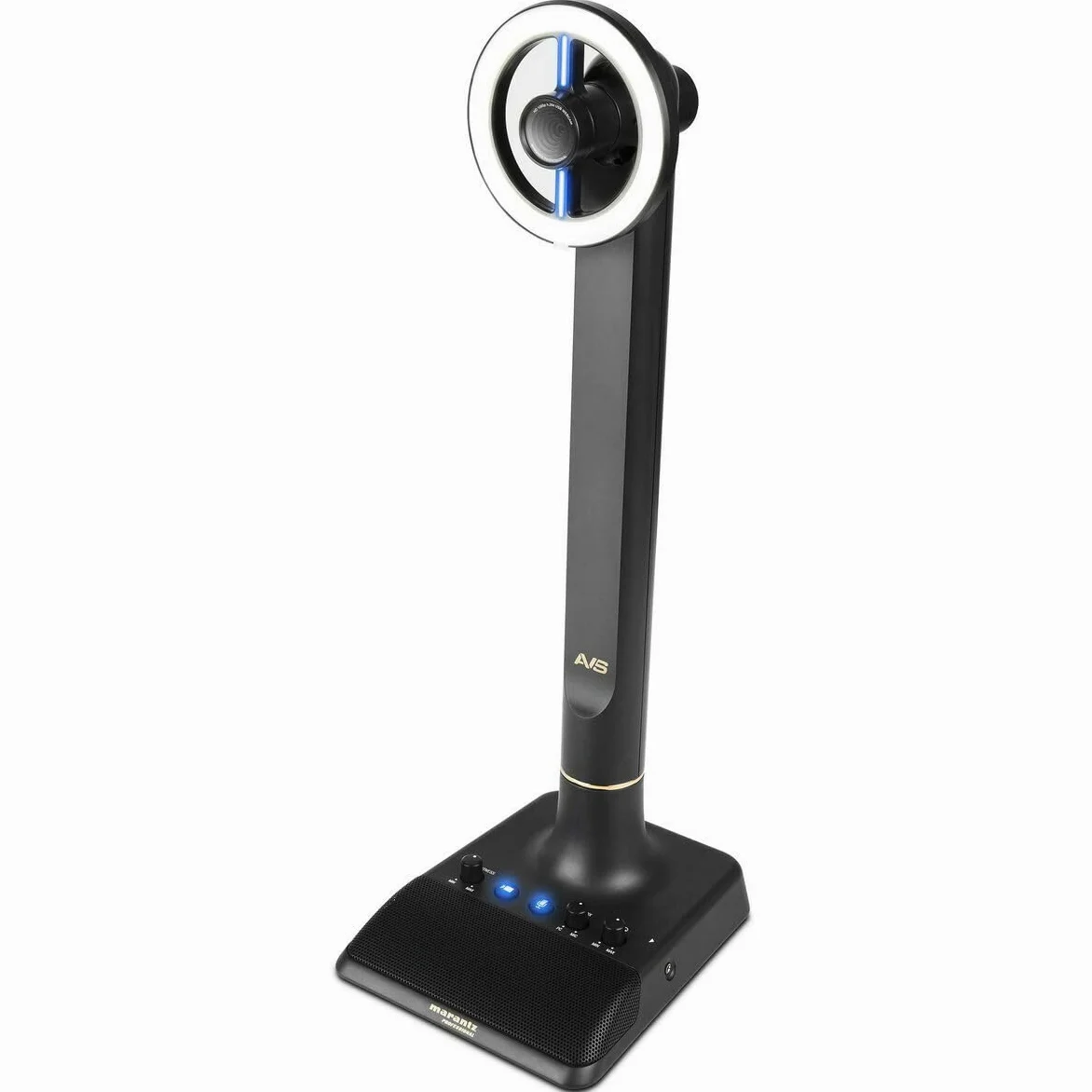 Marantz Professional AVS - Sistema Completo - Webcam Full HD, Microfono, Anello Luminoso a LED - Trasmissione in Streaming Audio/Video con Connessione Usb-C