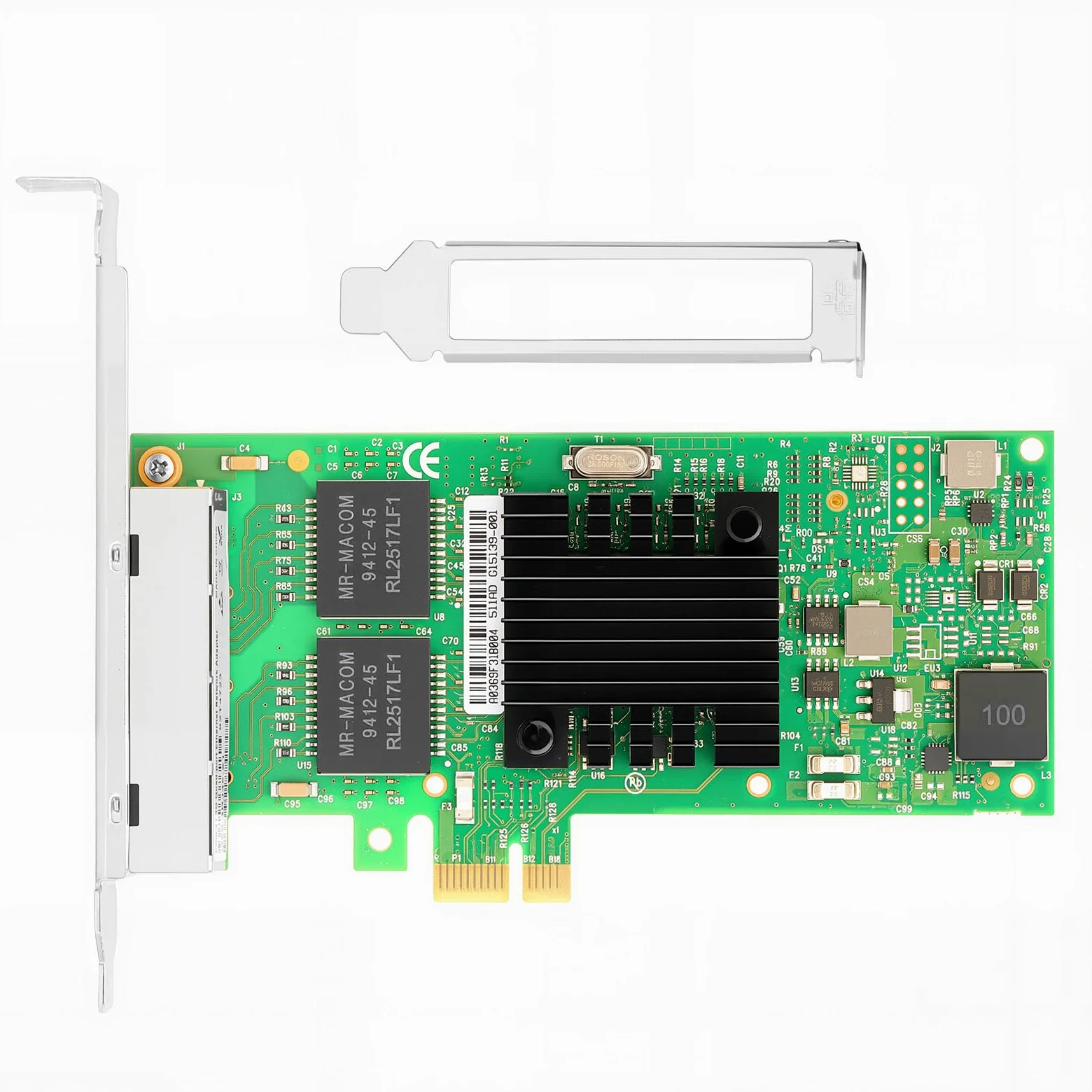PCIe 2.1 x1 for Intel I350-T4 I350AM2 Chipset 1Gb 4 Port RJ45 LAN Card Support Windows Server/Windows/Linux/VMware/ESX