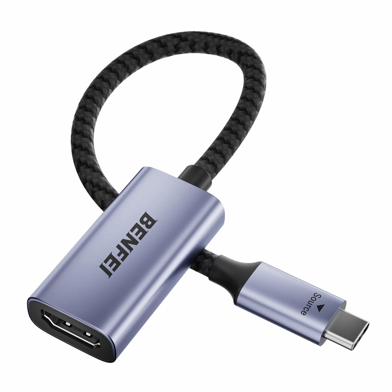 BENFEI Adattatore USB C a HDMI 4K@60Hz Compatibile Thunderbolt 3/4 per iPhone 16 Pro MacBook Pro iPad Pro