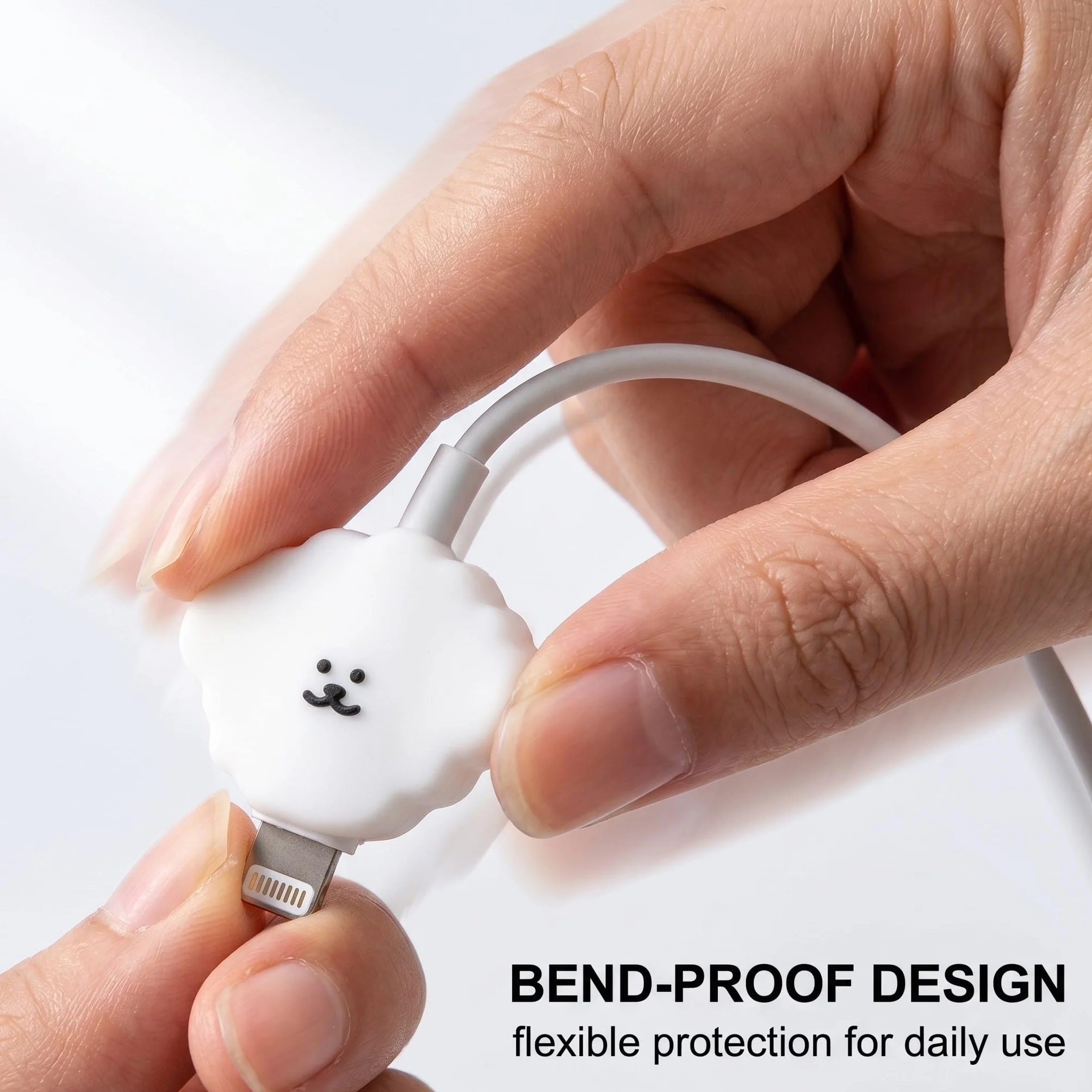 12x Cable Protector, Protezione Cavo USB, Copertura Protettiva per Cavi Dati, Protezione per Cavo per Morso per Cavo, Adatto per la Maggior Parte Delle Linee Dati, Prevenire Rottura USB Phone