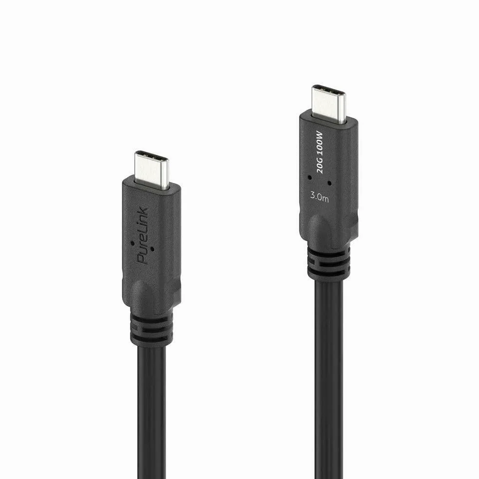 Purelink UsB-C Kabel 3m Pi6600-030 Usb4 Gen2x2 20gbps Pd 100w 8k30hz 1 (pi6600-030)