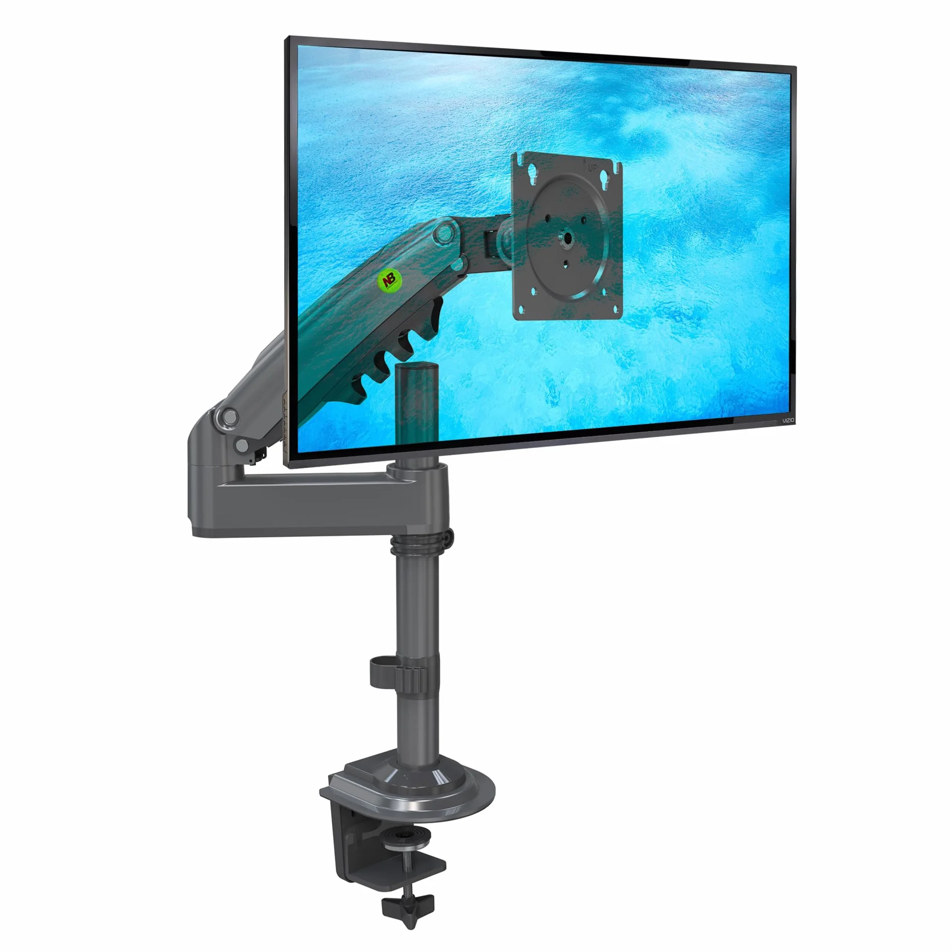Supporto da tavolo con molla a gas per schermi LCD da 17-30 pollici con VESA max. 100 x 100 mm, fino a 9 kg
