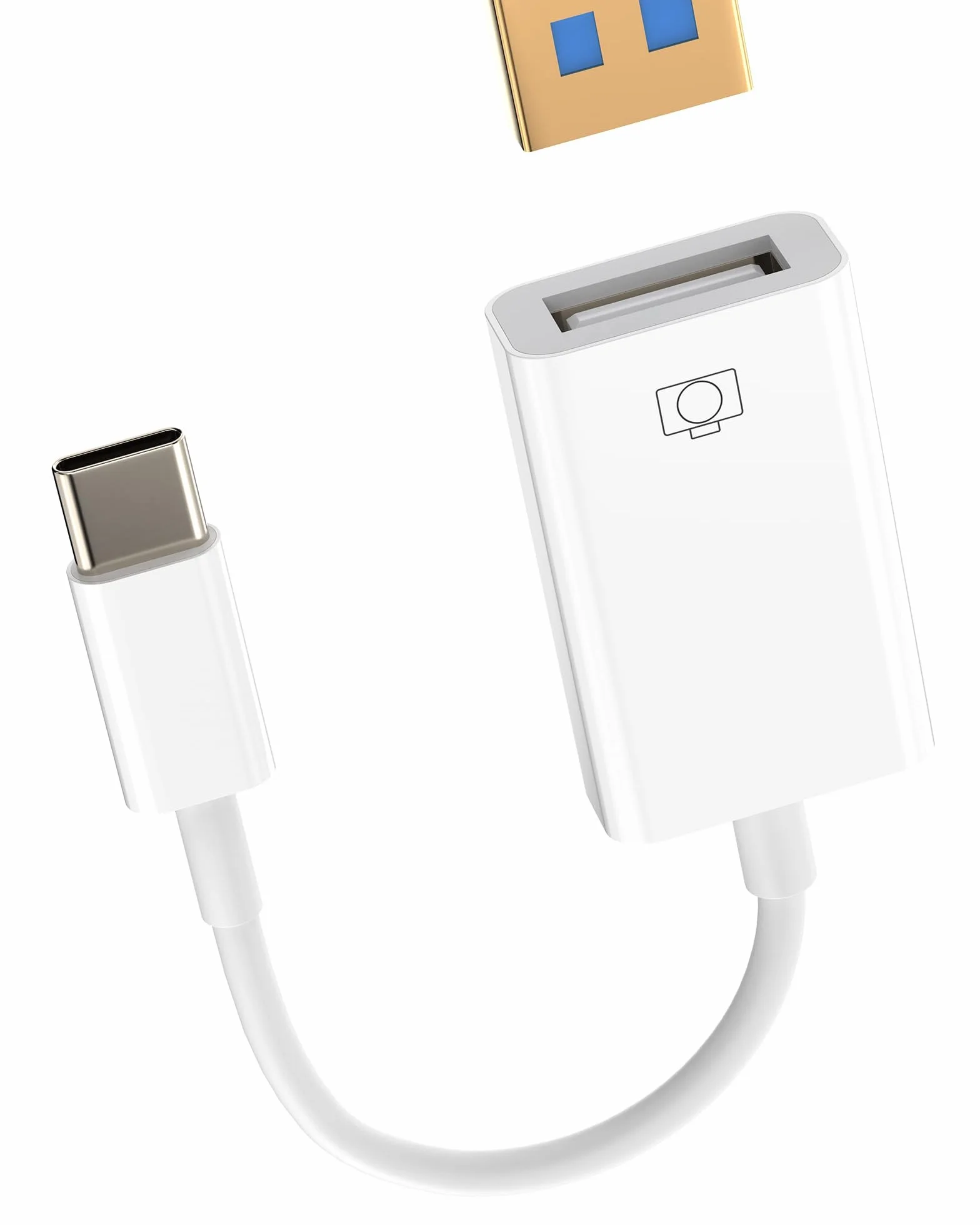Adattatore USB C OTG 3.0 Cavo per iPhone16 15 Tipo c maschio a USB Femmina Type c Android Cellulare Adattatori compatibile per Samsung Dati Convertitore Chiavetta Connettore Macbook Thunderbolt Tablet