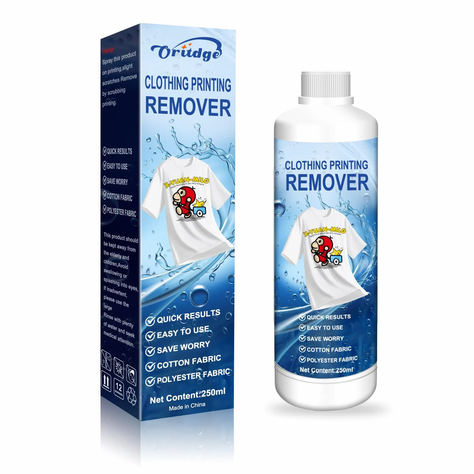 Soluzione di pulizia DTF 250-ml, kit di pulizia DTF con DTF Remover per tessuti e compatibile con Pet Film DTF di inchiostro, inchiostro DTF Pellicola di trasferimento diretto