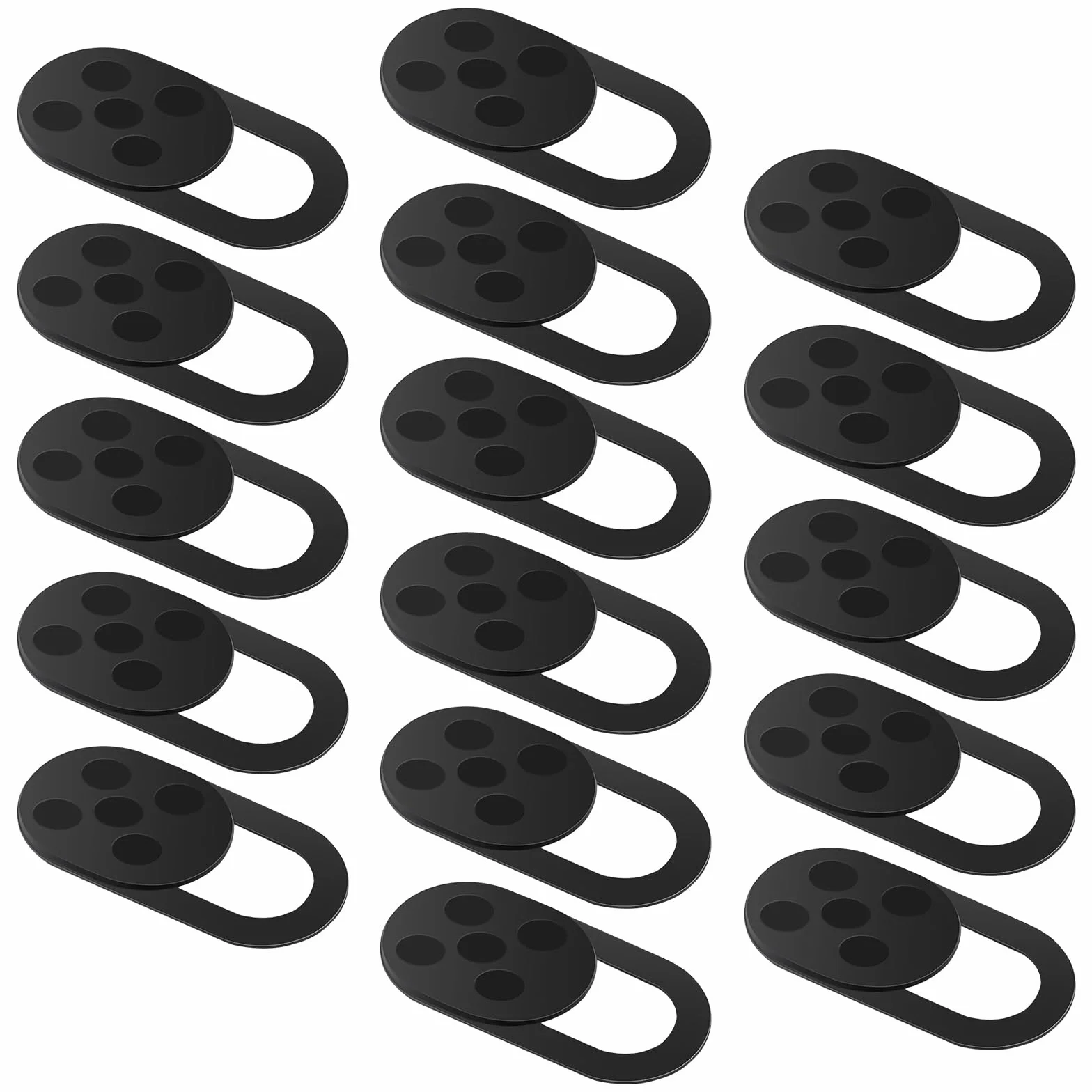 16 pezzi Webcam Cover, Ultra-Sottile Metallo Copri Webcam, Copertura Camera Slider, Sottile per Laptop, PC, Computer Portatile, Smart Phone - Nero