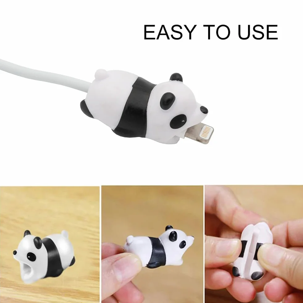 Protezioni per Cavi di Ricarica, Protezione Cavo USB ad Animale, 15 Pezzi Salvacavi per Caricabatterie, Morso per Cavo per Animale Carino, Simpatici Protettori per Caricabatterie, Cavo Cord Protector