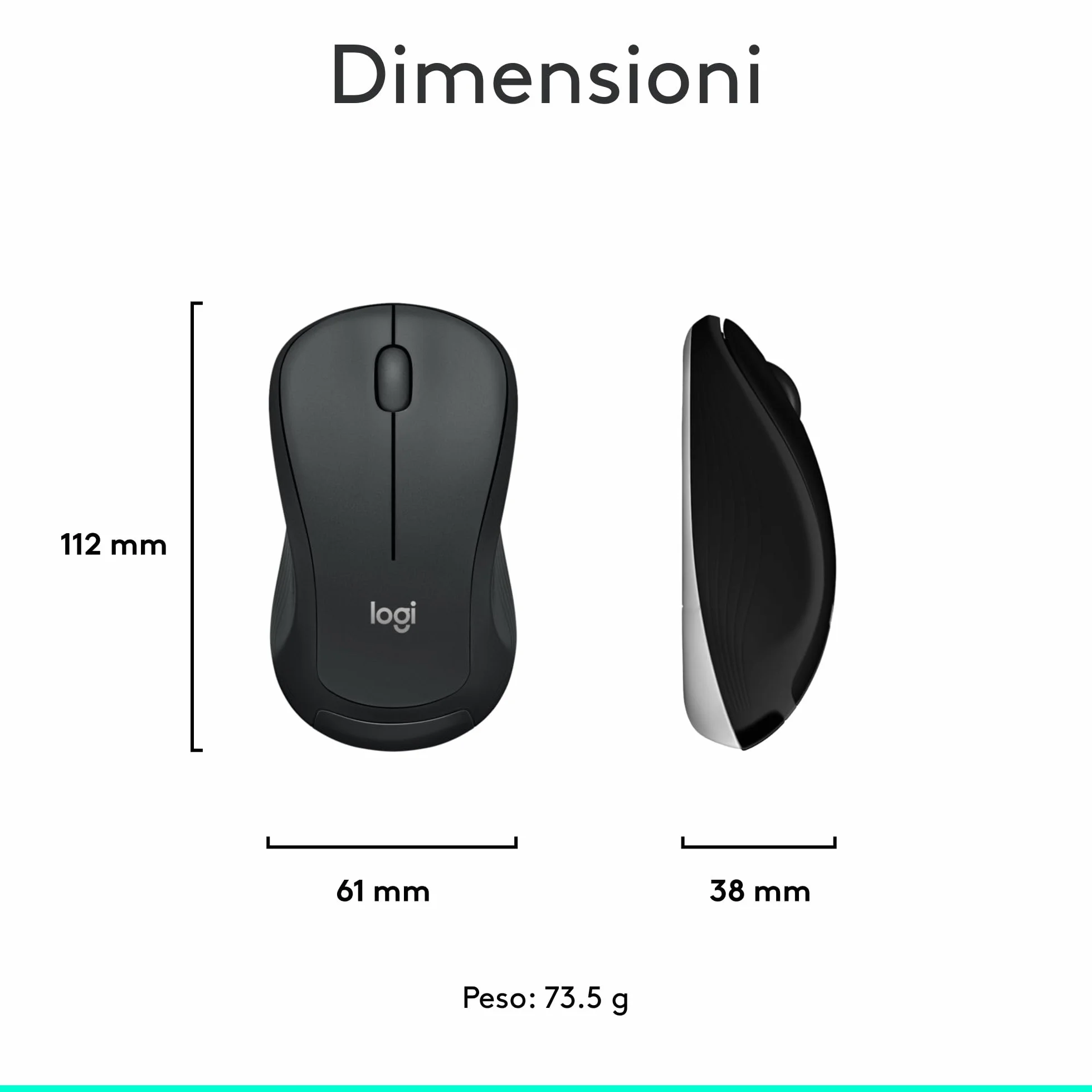 Logitech MK540 Advanced Combo Tastiera e Mouse Wireless per Windows, Ricevitore USB Unifying 2,4 GHz, Tasti di Scelta Rapida Multimediali, Durata Batteria di 3 Anni, PC, Laptop, Italiano QWERTY - Nero