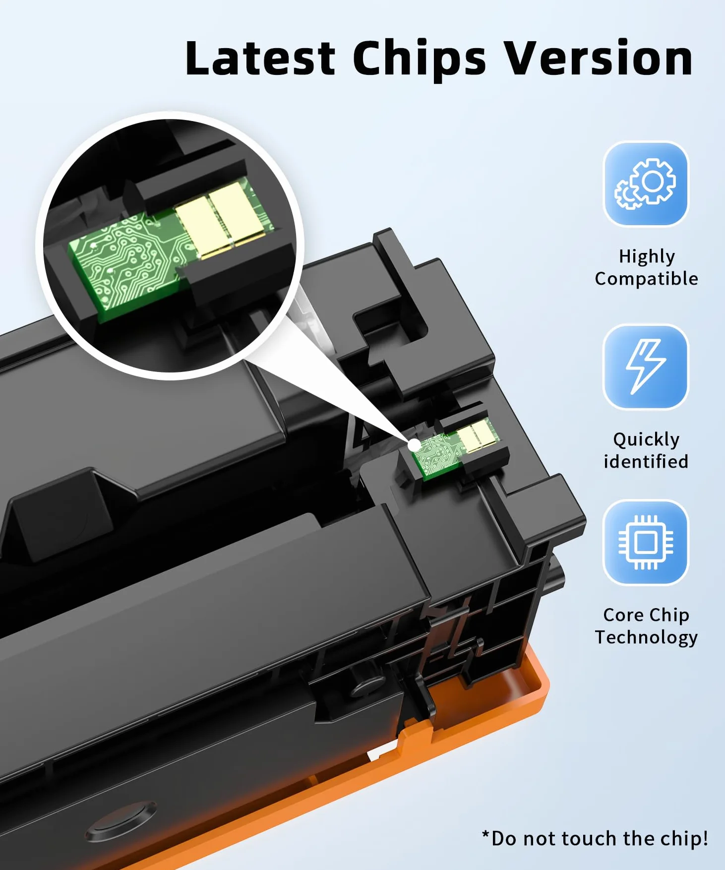Cartucce toner 206A 206X M283fdw, confezione da 4, ricambio per stampanti HP 206A 206 A 206X da utilizzare con stampanti Color Laserjet Pro MFP M283fdw M283cdw Laserjet Pro M255dw M255nw